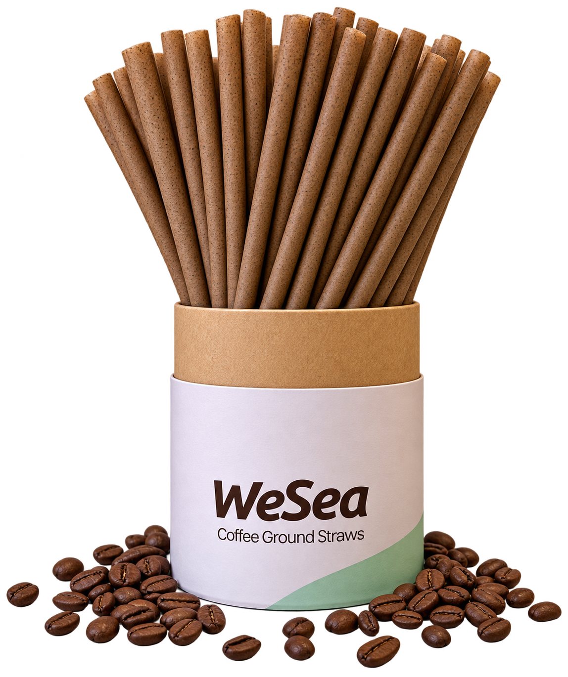 WeSea coffee fibre and sugarcane straws in drinks